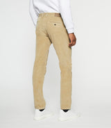 Pantalon chino effet velours beige VELOUTE - IZAC