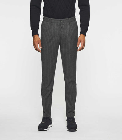 Pantalon chino taille élastique gris foncé VERTICAL - IZAC