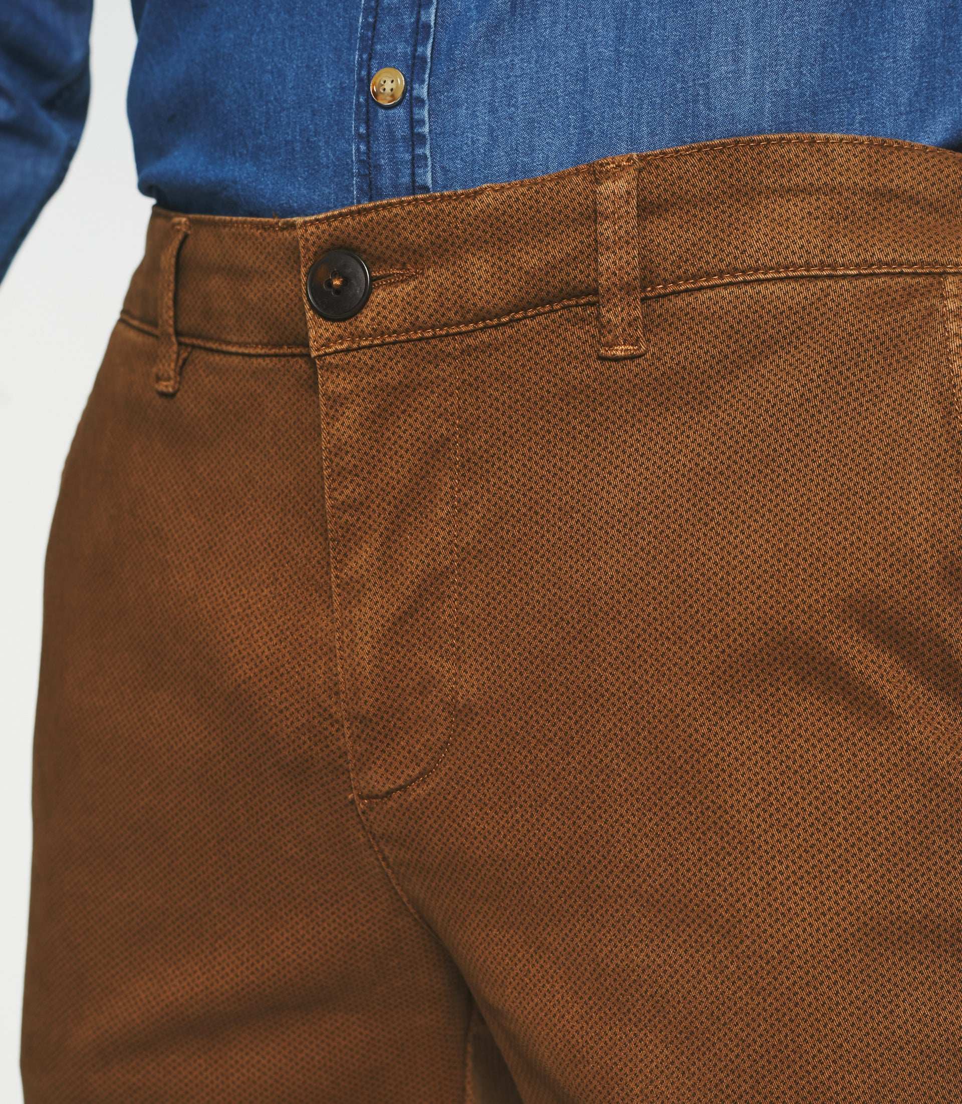 Pantalon slack slim camel VITAMINE - IZAC