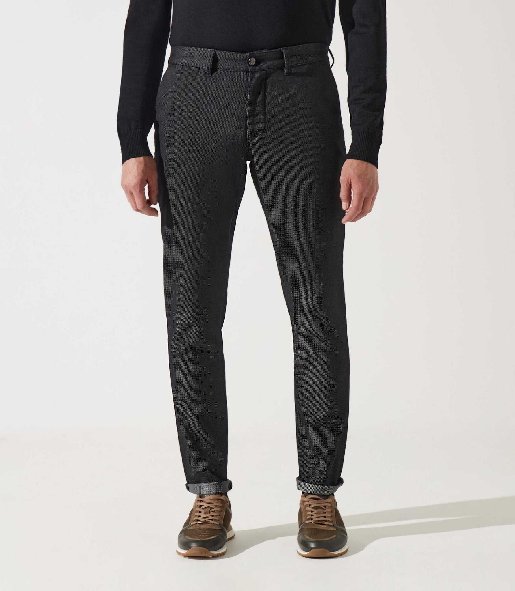 Pantalon Décontracté IZOD Pour Homme - Noir - Coupe Ajustée - Tissu Stretch Et Anti-froissé - 29W/30L