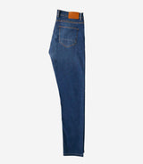 Pico" straight denim bleach jeans