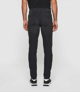 Toupie" super slim black fleece jeans