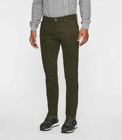 Jean slim 5 poches kaki ELEGANCE - IZAC