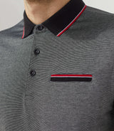 Polo jersey noir "Rally" - IZAC