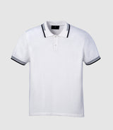 Gerald" short sleeve polo ecru