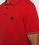 Gilles" red short sleeve polo