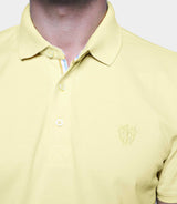 Gregor" yellow short sleeve polo