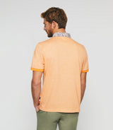 Guylaine" short sleeve polo orange