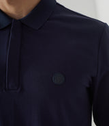 Dexter" navy long sleeve polo