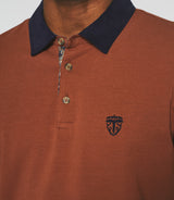 Polo manches longues terracotta NARA IZAC