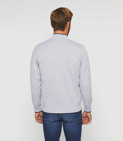 Gilet zippé gris chiné "Dimitri" - IZAC