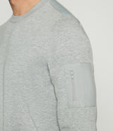 Pull col rond gris DAVID IZAC