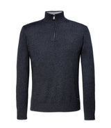 Pull col zippé anthracite "Lancelot"