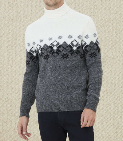 Pull col roulé anthracite "Lyan" - IZAC