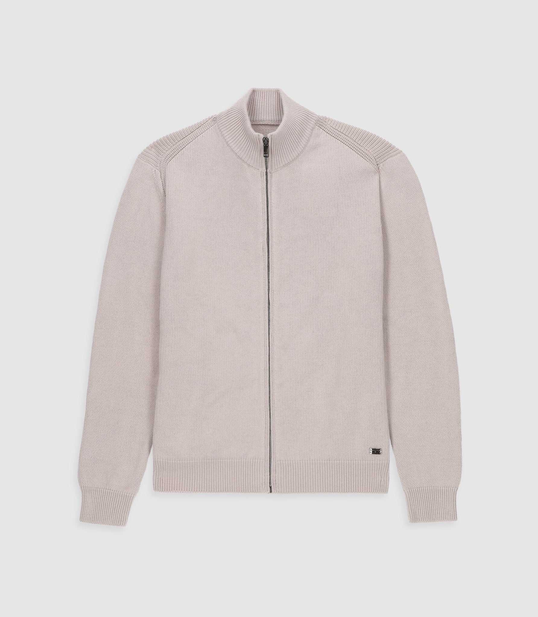 Gilet zippé mastic BEN - IZAC