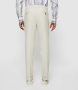 Pantalon ville en lin beige "Balicio" - IZAC