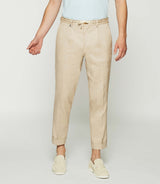 City pants in camel linen BALICIO