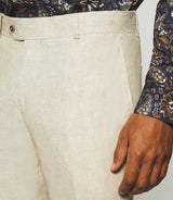 Pantalon en lin beige BCELESTE