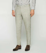 Pants in khaki linen BCELESTE