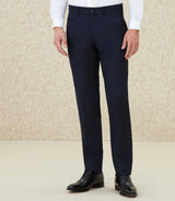 Pantalon en flanelle marine "Neloge" - IZAC