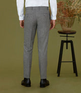 Pantalon ville en tweed gris "Nepatant" - IZAC