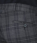 Pantalon ville à carreaux marine FSERIE IZAC