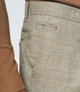 Pantalon à carreaux esprit Prince de Galles beige FSWING - IZAC