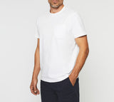 Gabrielout" white round neck T-shirt