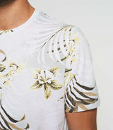 Guven" white print T-shirt