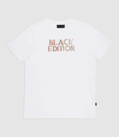 T-shirt à manches courtes à imprimé blanc GARY - IZAC