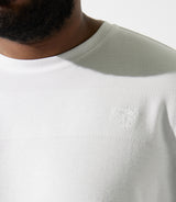 UNA T-shirt with GIOVANYBT ECRU embroidered logo