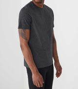 T-shirt manches courtes avec logo gris anthracite "Hector" - IZAC