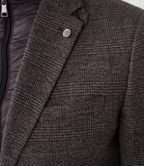 Impertinent" casual jacket with removable brown yoke