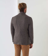 Impertinent" casual jacket with removable brown yoke