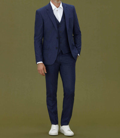 Veste ville en flanelle bleue "Envol" - IZAC