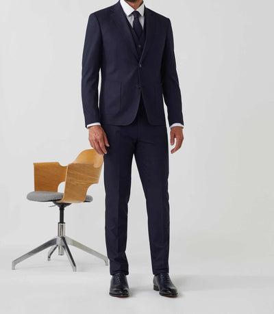 Veste ville séparable marine "Velou" - IZAC