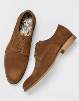 Derby cuir suédé camel "Enzo" - IZAC