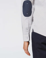 White Micro Pattern Shirt