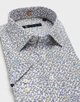 Chemise slim motif fleurs - IZAC