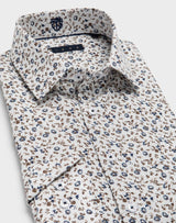 Chemise slim motif floral - IZAC