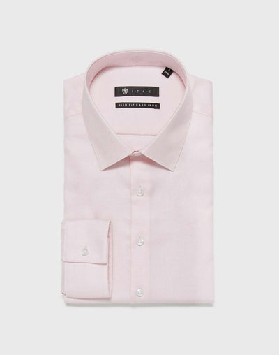 Chemise coton dobby rose "Liberte" - IZAC