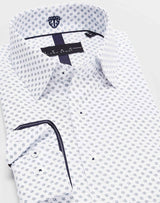 Chemise imprimée blanc IZAC