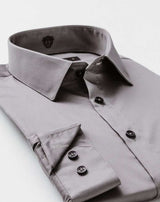 Chemise slim gris moyen - IZAC