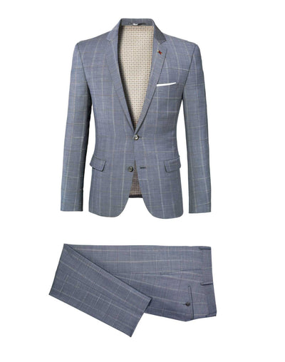 Costume carreaux gris - IZAC