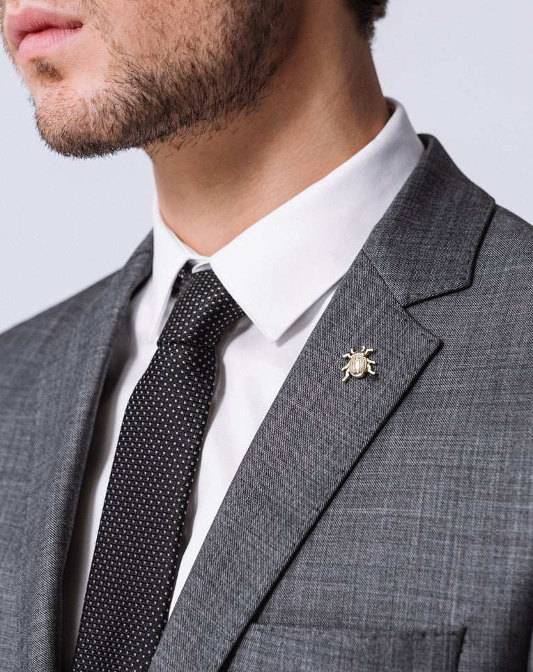 Costume faux uni gris mason - IZAC