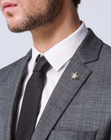 Costume faux uni gris mason - IZAC