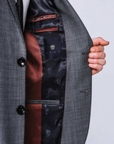 Costume faux uni gris mason - IZAC