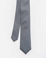 Grey slim tie