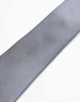 Grey slim tie