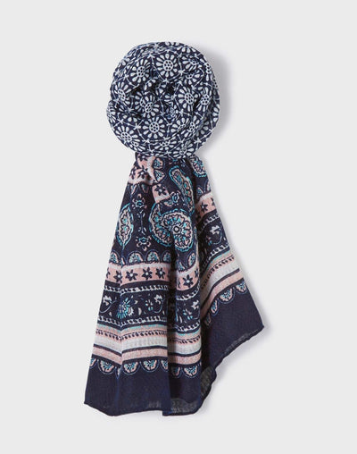 Echarpe chèche motif mandala "Venice" - IZAC
